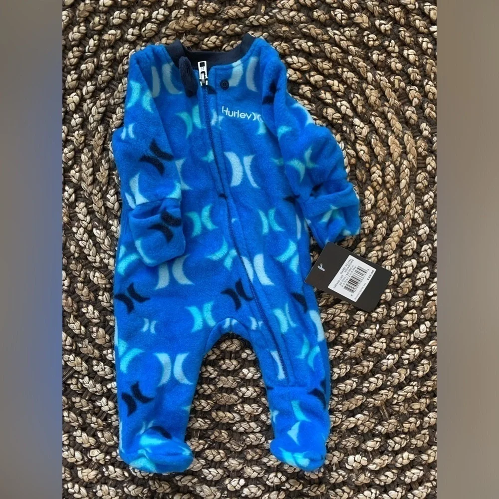 Hurley Newborn Footed Coverall